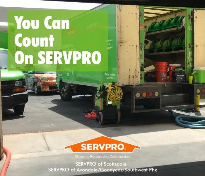 Servpro trucks